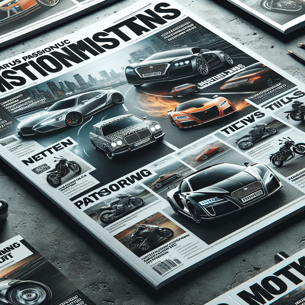 Objevte nejnovější trendy, tipy a sportovní vozy v magazínu pro vášnivé motoristy. Udržte své auto v nejlepší kondici!