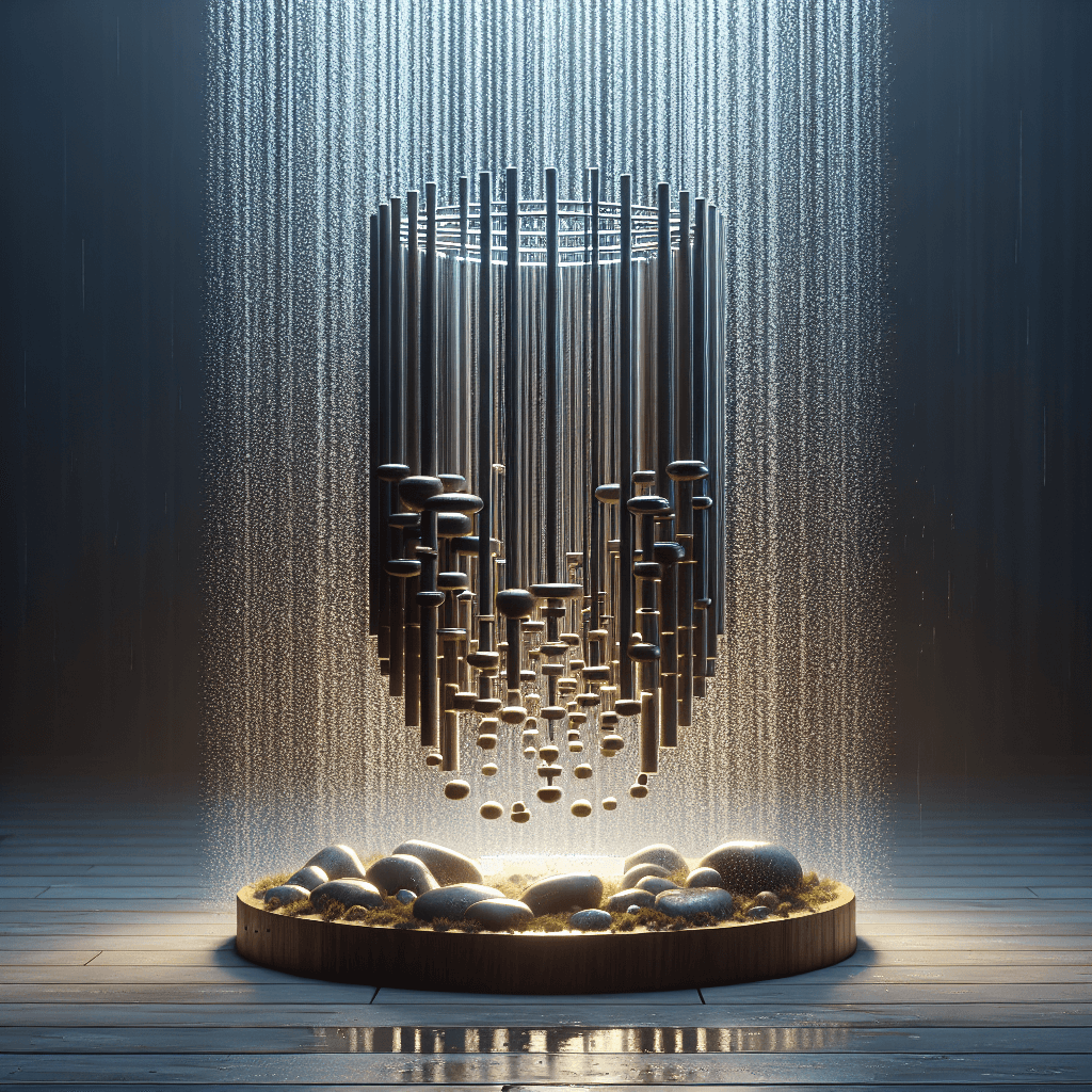 Objavte fascinujúci nástroj Rain column, ktorý imituje zvuk dažďa a pomáha pri relaxácii, meditácii a hudobnej terapii.