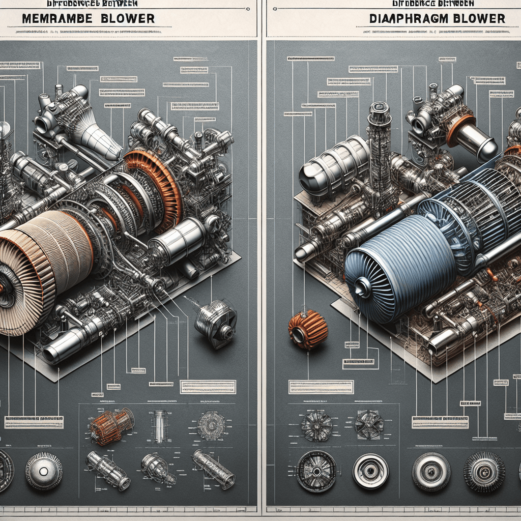 Erfahren Sie die Unterschiede zwischen Membran- und Diafragmagebläse, deren Anwendungen und Vorteile für Kläranlagen und Aquakultur.